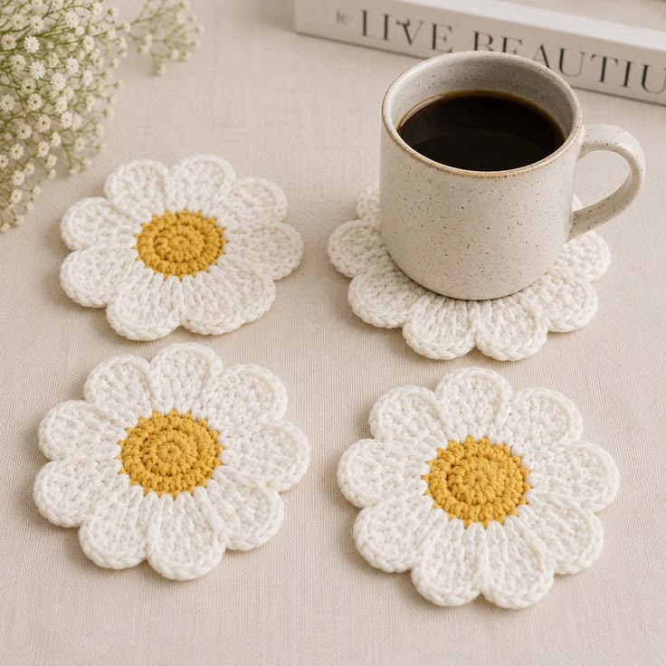 Crochet Coaster Set