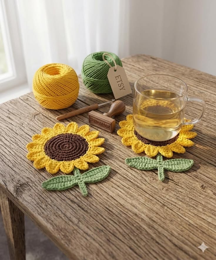 Crochet Coaster Set